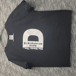 Supernatural "She wants the D Dean Winchester " Ladies T shirt size XL